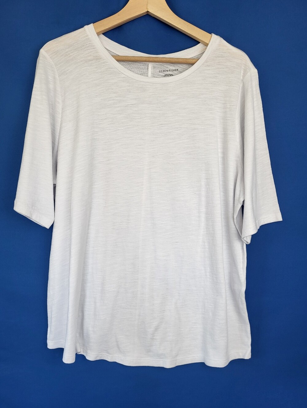 Eileen Fisher Organic Cotton White Tee T-Shirt